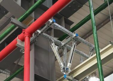 施秉该抗震支架的整体式支吊架结构协调性好